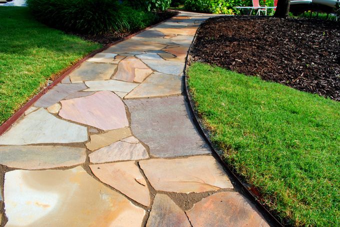 flagstone walkway