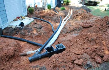 drainage system installation