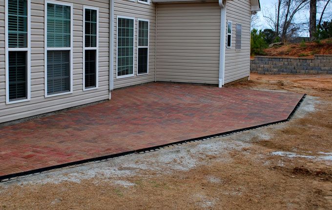 Installing a patio