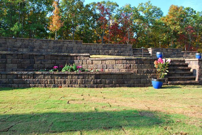 Stone wall and stairs