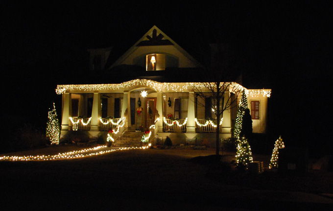 Lighted house