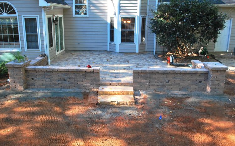 stone paver patio