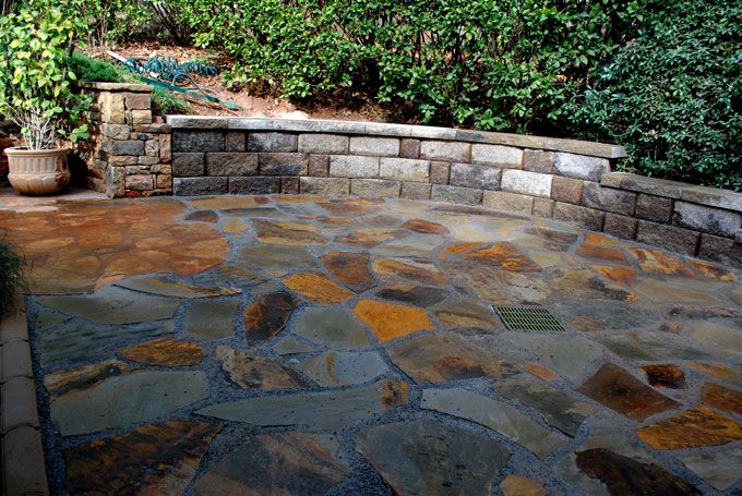 extended rock patio