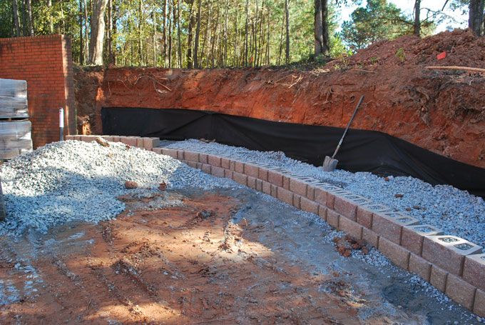 rebuilding a retaining wall