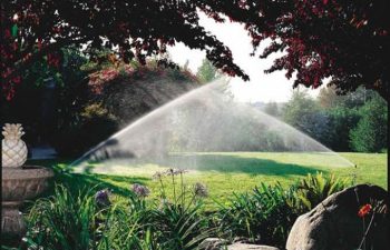 running sprinkler system