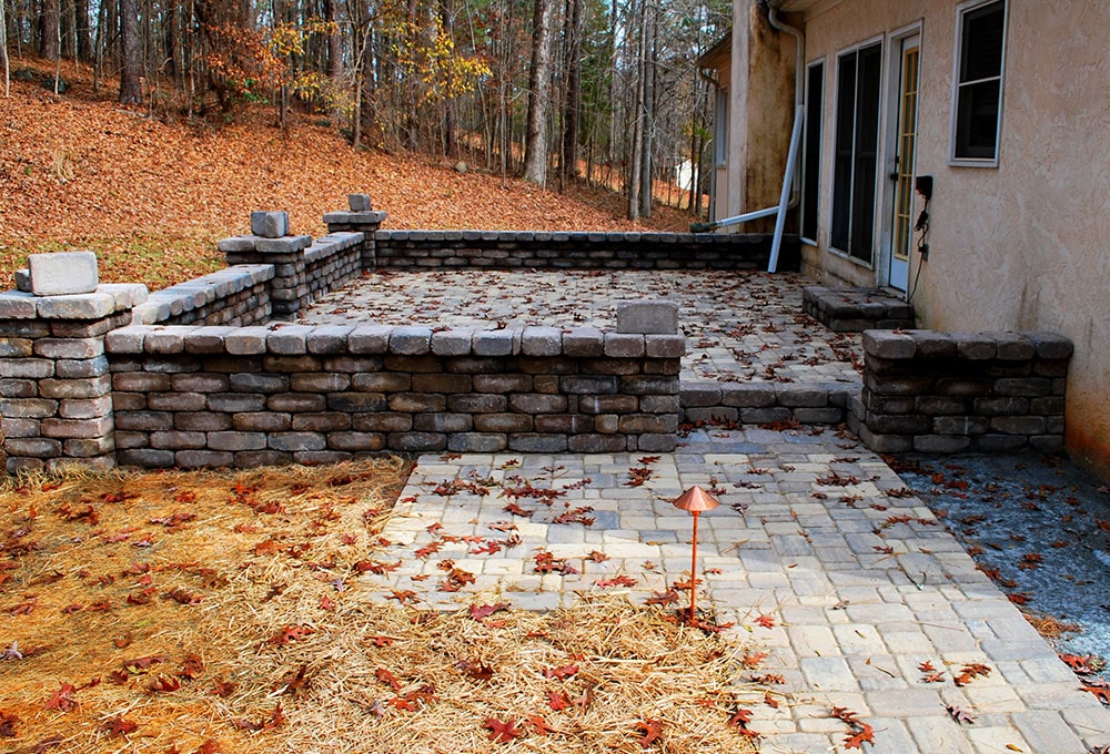 stone paver patio