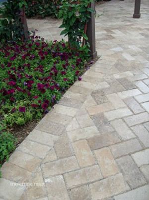 travertine walkway